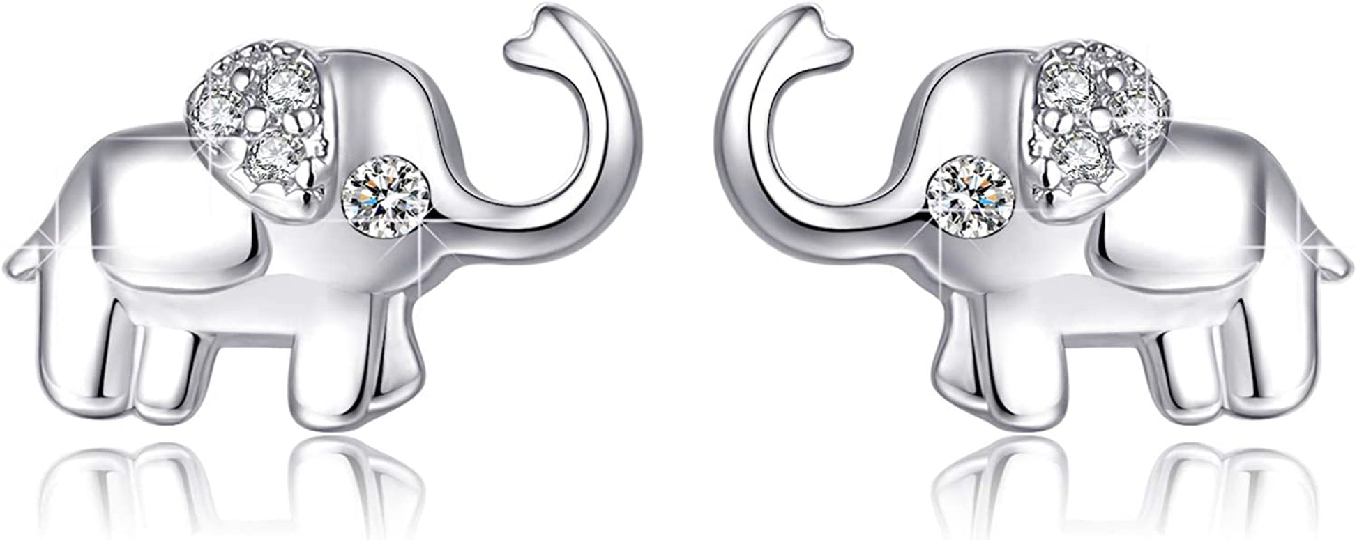 Onesight Elephant Bracelet/Anklets/Necklace/Earring for Women 925 Sterling Silver Elephants Bracelets Jewelry Apparel & Accessories > Jewelry > Anklets OneSight Elephant Earrings