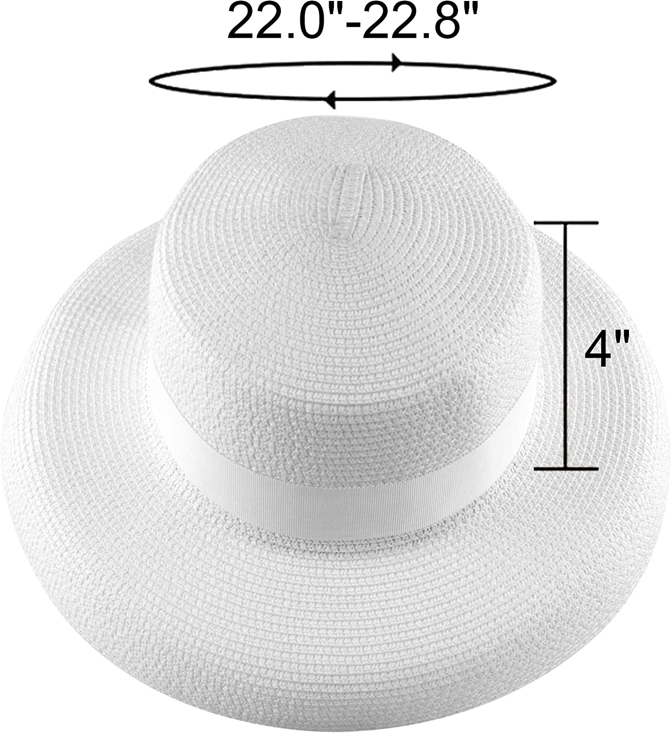 Muryobao Womens Sun Straw Hat Summer UV Protection Travel Foldable Brim Bucket Hat Vintage Cloche Beach Fishing Cap Apparel & Accessories > Clothing Accessories > Hats Muryobao