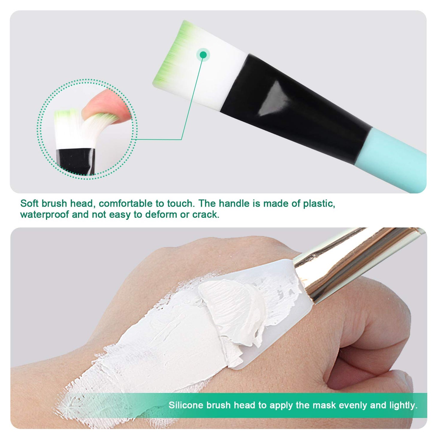 Face Mask Mixing Bowl Set, Facial Mask Mixing Tool Kit with Plastic Mask Bowl Silicone Mask Brushes Measuring Cup Stick Spatulas Facial Sponge (10PCS) Health & Beauty > Personal Care > Cosmetics > Cosmetic Tools > Skin Care Tools fenshine