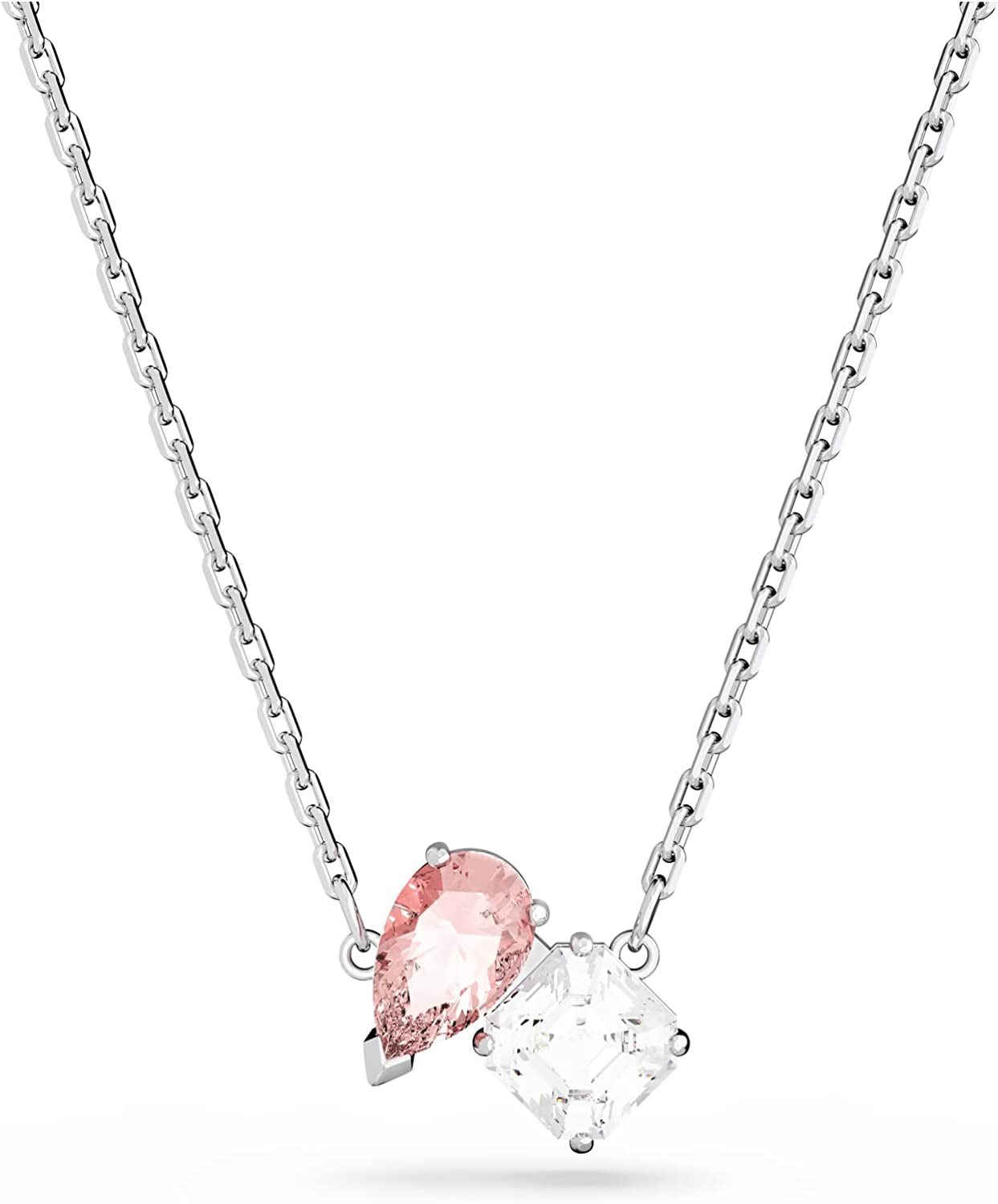 Swarovski Attract Soul Jewelry Collection, Pink Crystals, Clear Crystals Apparel & Accessories > Jewelry > Earrings SWAROVSKI Pendant Necklace - Pink/Clear Crystals