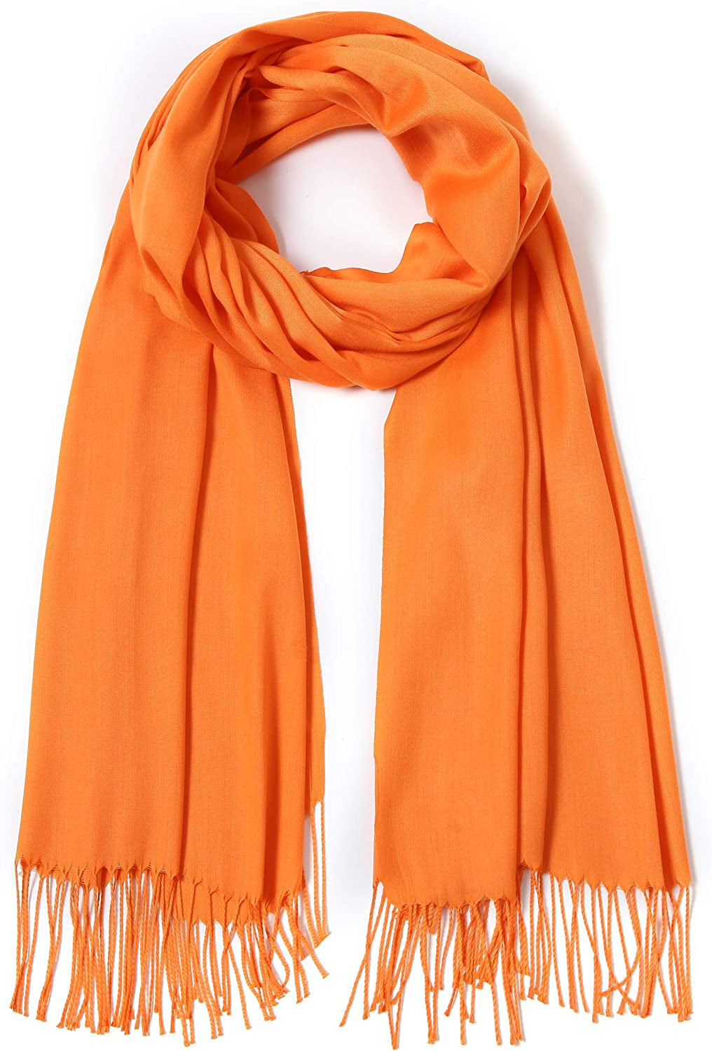 Pashmina Shawls and Wraps Large Scarfs for Women Wedding Party Bridal Long Fashion Solid Shawl Wrap with Fringes Apparel & Accessories > Clothing Accessories > Scarves & Shawls Cindy & Wendy