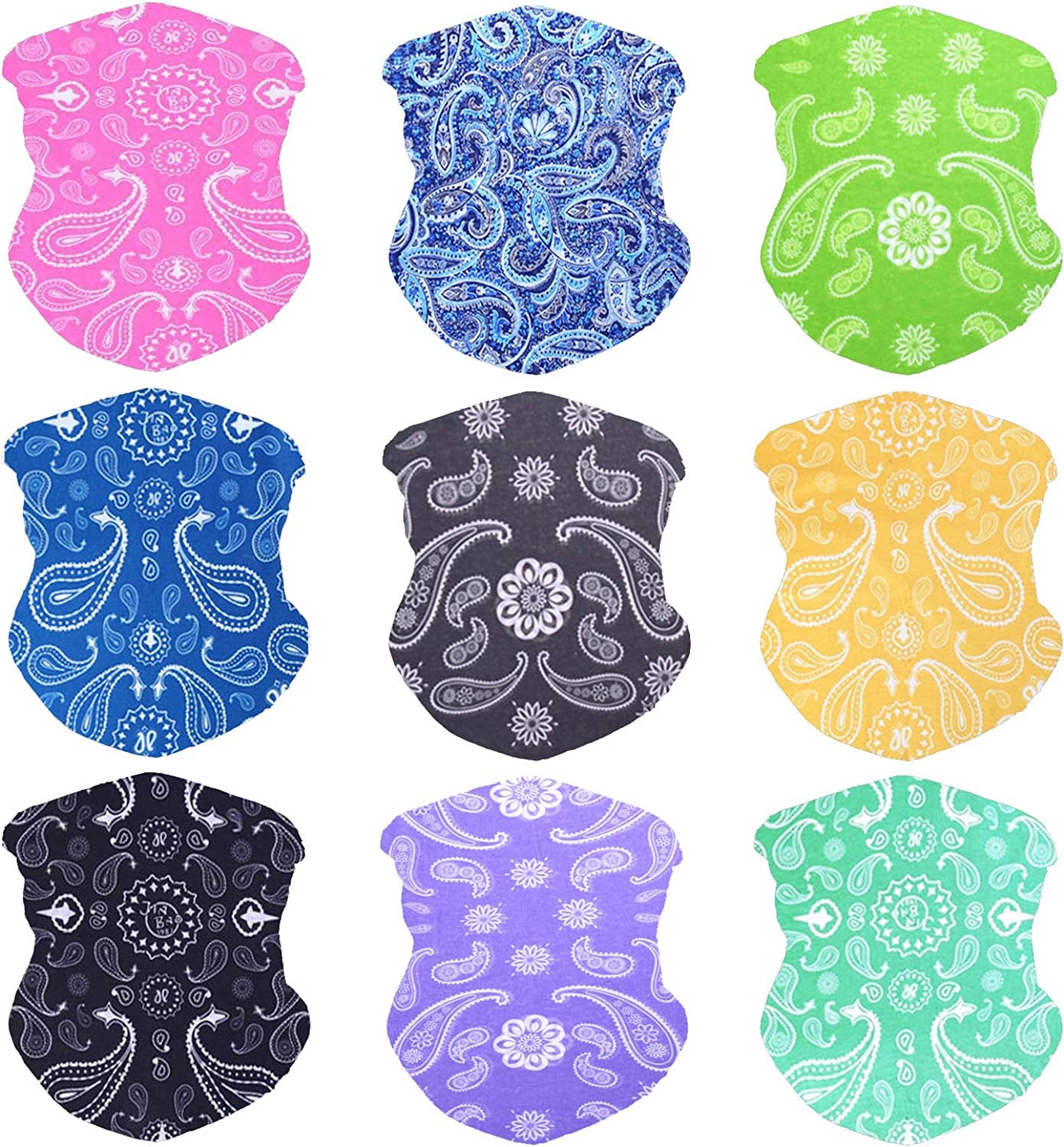 LOTUYACY Outdoor Wide Headband, Neck Gaiter Windproof Scarf Sunscreen Breathable Bandana for Men&Women,Multi Function Headwear Apparel & Accessories > Clothing Accessories > Headwear LOTUYACY Paisley H