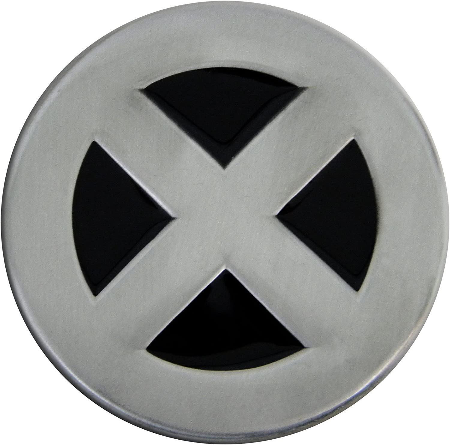 Fun Buckles Unisex-Adult'S X-Man Die Cast Pewter Finish Enameled Belt Buckle Silver Apparel & Accessories > Clothing Accessories > Belt Buckles Fun Buckles