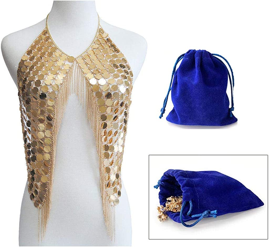 Minesign Sexy Chain Necklace Fashion Shoulder Necklaces Bra Body Jewelry Summer Beach Party Dress Apparel & Accessories > Jewelry > Body Jewelry MineSign