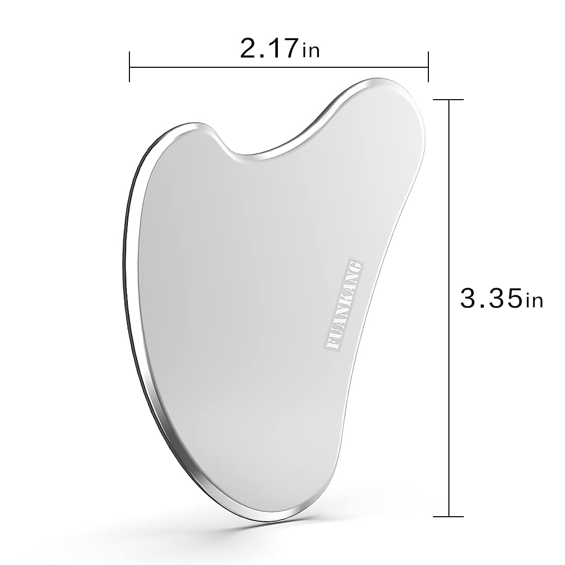 Gua Sha Facial Tools Stainless Steel Scraping Massage Tool for Face Stainless Steel Gua Sha Tool with Travel Pouch- by FUANKANG Health & Beauty > Personal Care > Cosmetics > Cosmetic Tools > Skin Care Tools FUANKANG