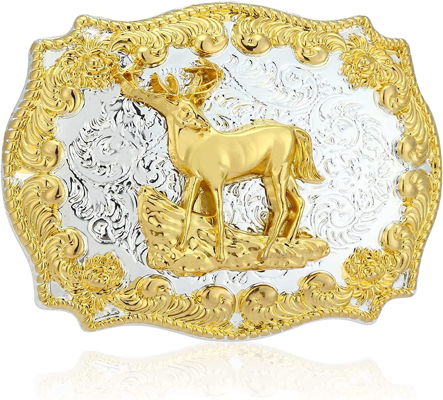 KDG Western Cowboy Belt Buckle for Belt Accessories Custom Buckle Apparel & Accessories > Clothing Accessories > Belt Buckles KDG G Deer 02