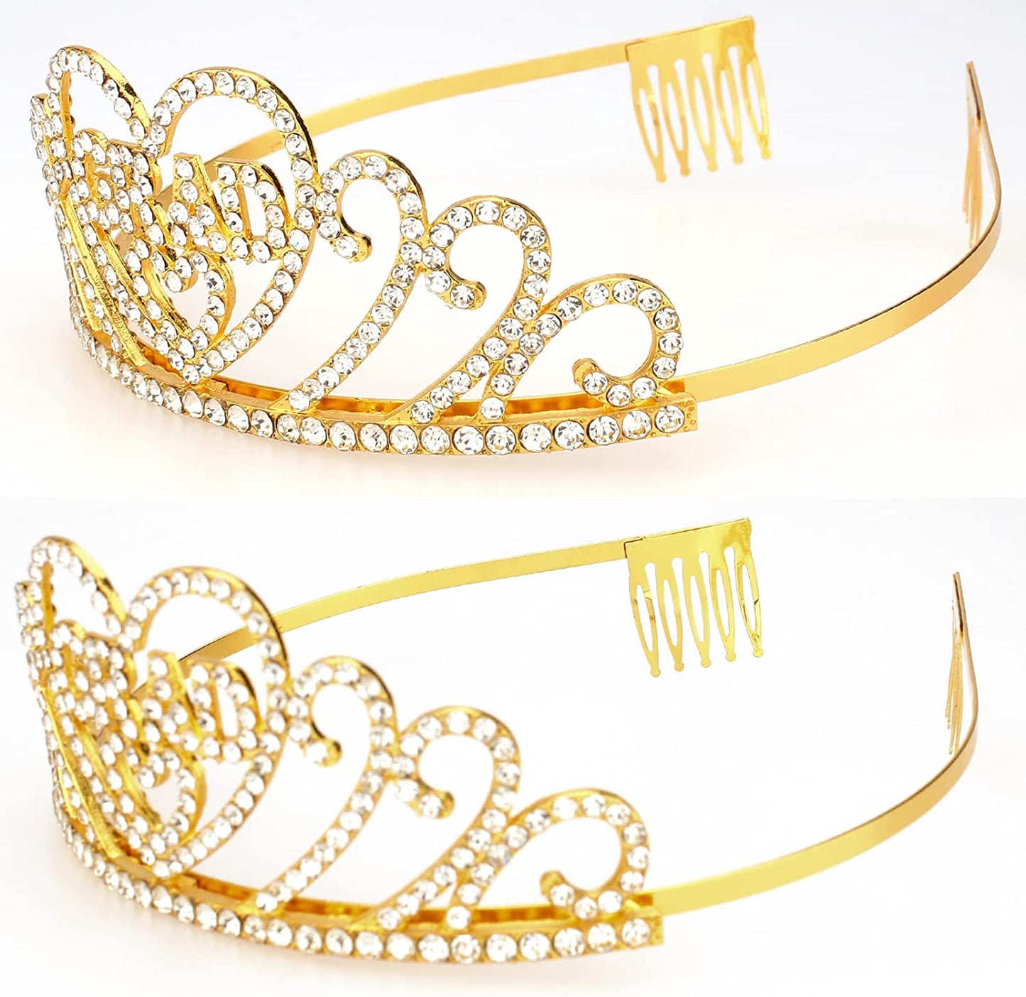 CAVETEE Gold Graduate Crown and Sash Congratulations Graduate 2022 Grad Party Decorations 2022 Graduate Crowns for Women Grad Tiara and I Graduated Sash for Women Grad Cap Decorations Grad Cap Topper Apparel & Accessories > Clothing Accessories > Sashes CAVETEE