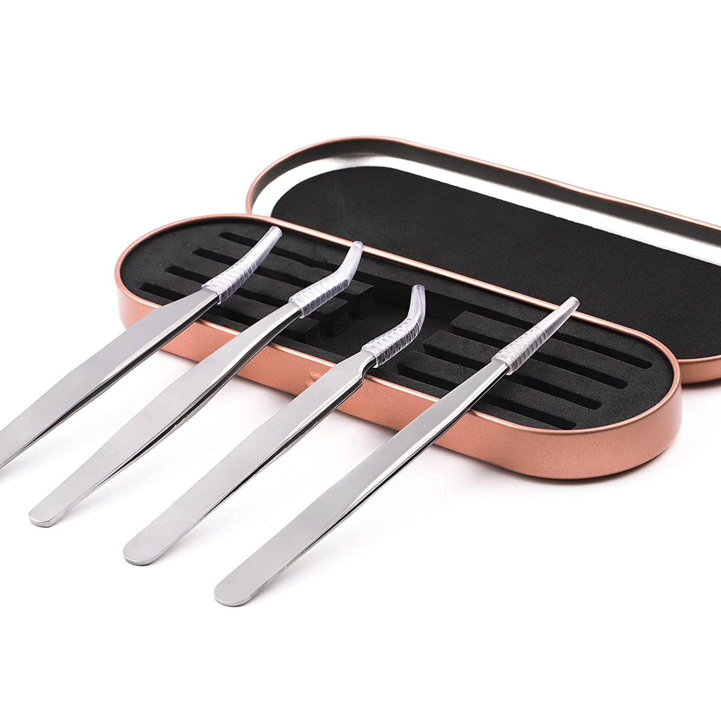 Eyelash Extension Supplies Acrylic Lashes-Holder Pad Eye Individual Lashes Makeup Tools Palette 1Pcs Lash Extension Glue Pallet Holder Card Professional Salon Use by GEMERRY Health & Beauty > Personal Care > Cosmetics > Cosmetic Tools > Makeup Tools GEMERRY Silver Tweezers