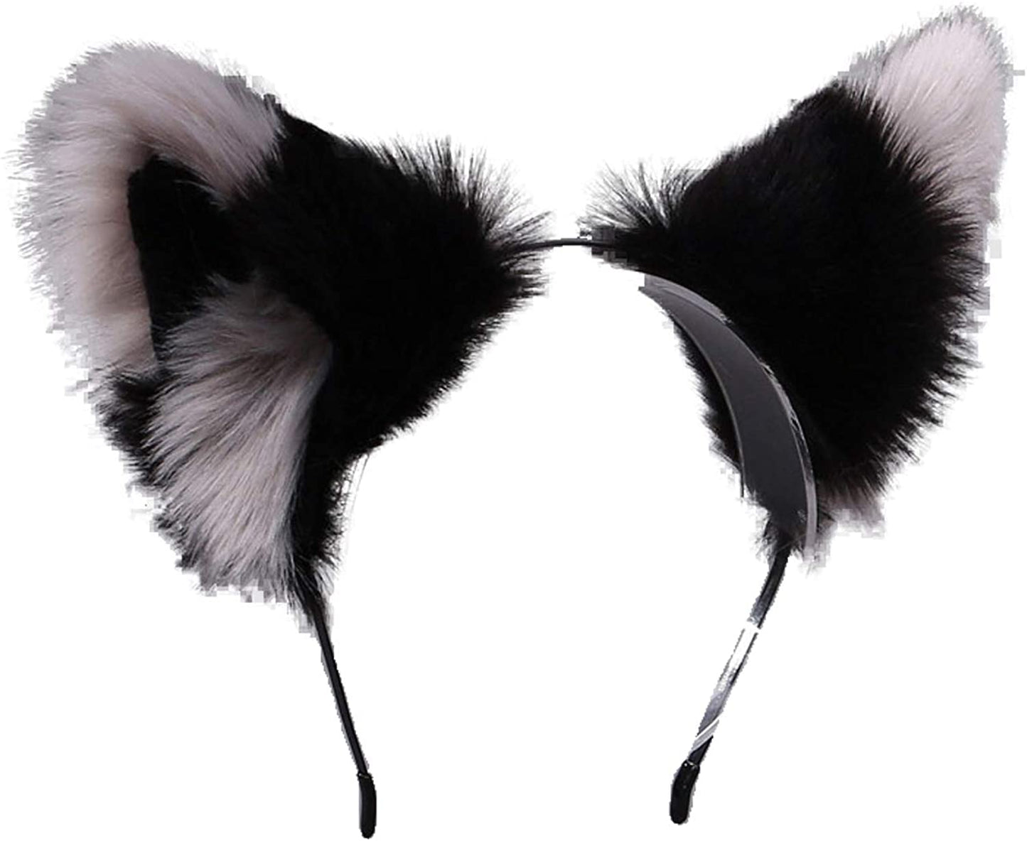 Faylay Cosplay Girl Plush Furry Cat Ears Headwear Accessory for Cam Girl Party Apparel & Accessories > Clothing Accessories > Headwear Faylay 0039-18-hhhlhew