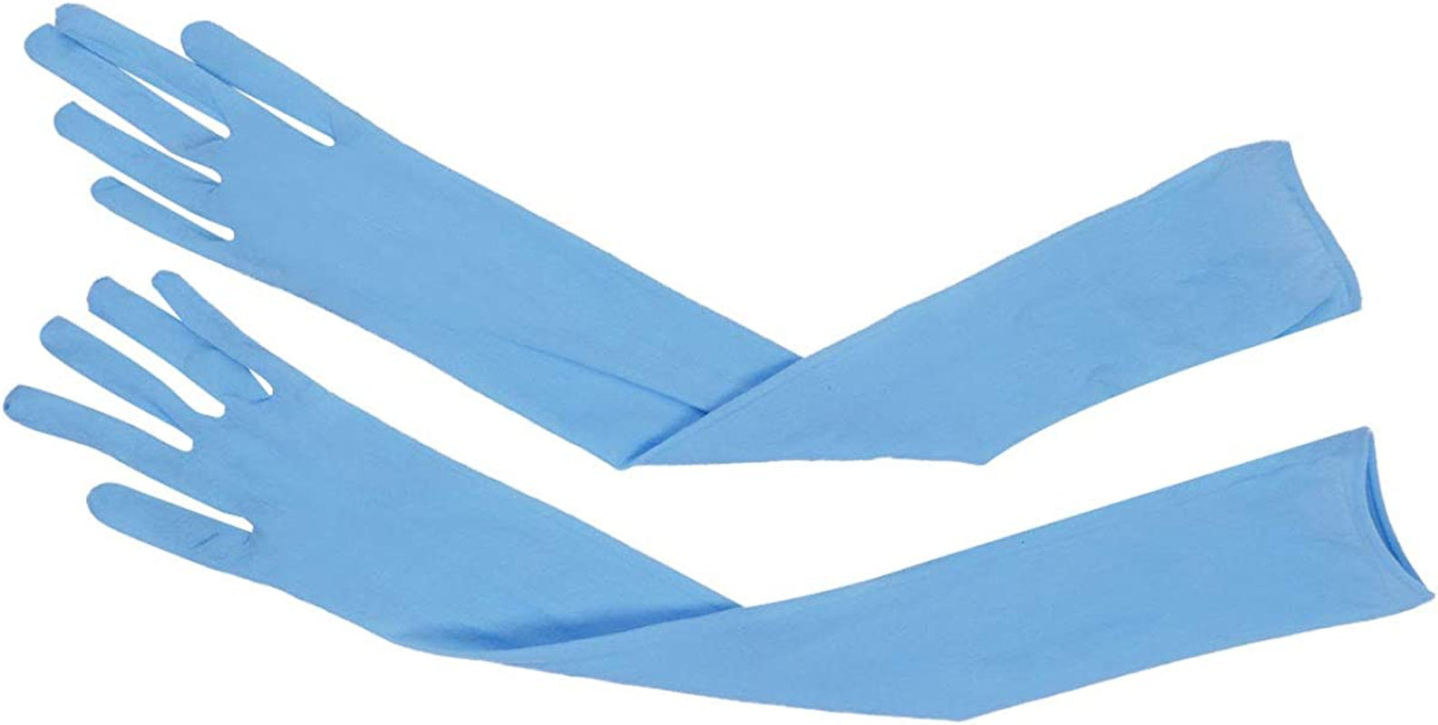 Tiaobug Women'S Ultra-Thin Sheer Seamless Nylon Mesh Opera Length Glove Mittens Apparel & Accessories > Clothing Accessories > Gloves & Mittens TiaoBug