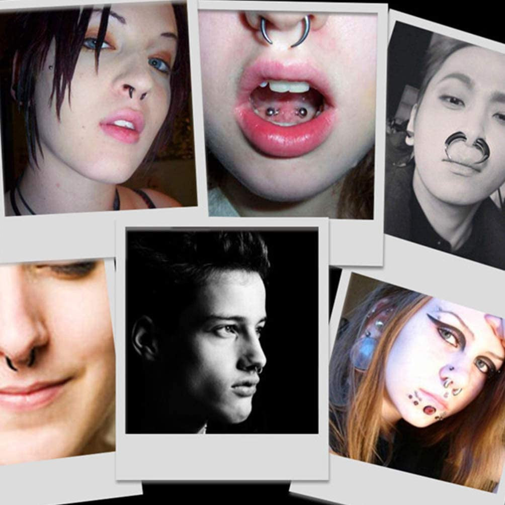 Generic 8Pcs Ear Stretching Kit Acrylic Body Piercing Kit Acrylic Tapers and Plugs Spiral Taper Tunnels Septum Horn Ear Expansions for Men Women Body Jewelry Apparel & Accessories > Jewelry > Body Jewelry Generic