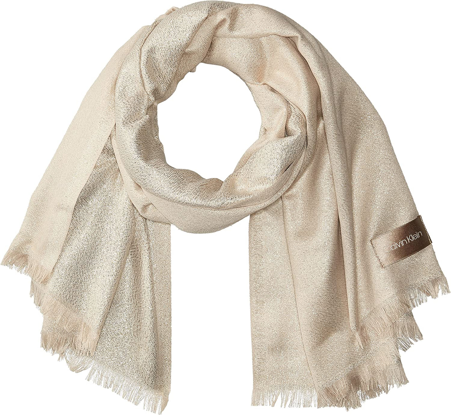 Calvin Klein Womens Lightweight Wrap Scarf Apparel & Accessories > Clothing Accessories > Scarves & Shawls Calvin Klein Latte One Size