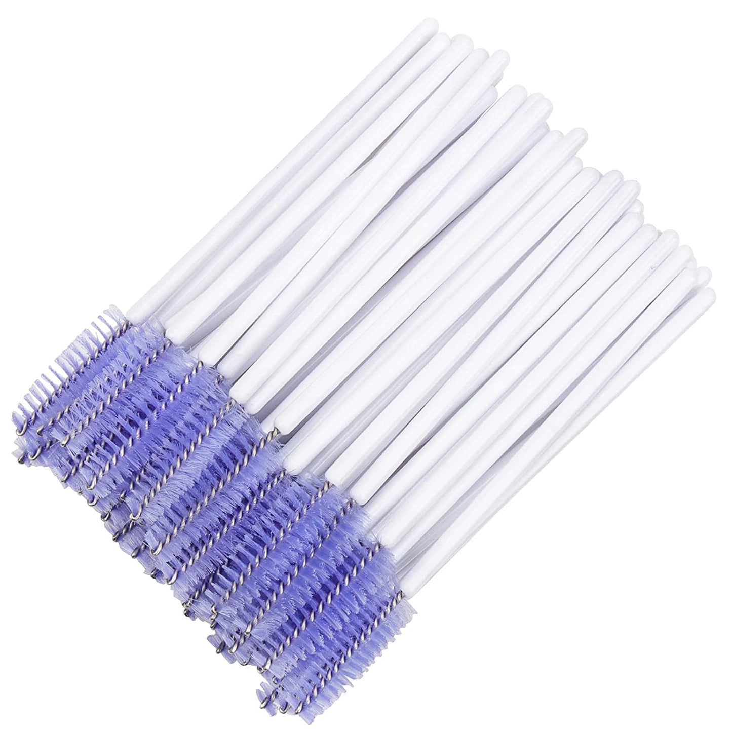Myaokue-Up 100 Pack Eyelash Mascara Wands Disposable Lash Brushes for Extensions Makeup Applicator Tool, White/Pink… Health & Beauty > Personal Care > Cosmetics > Cosmetic Tools > Makeup Tools myaokue-up White/Light Purple