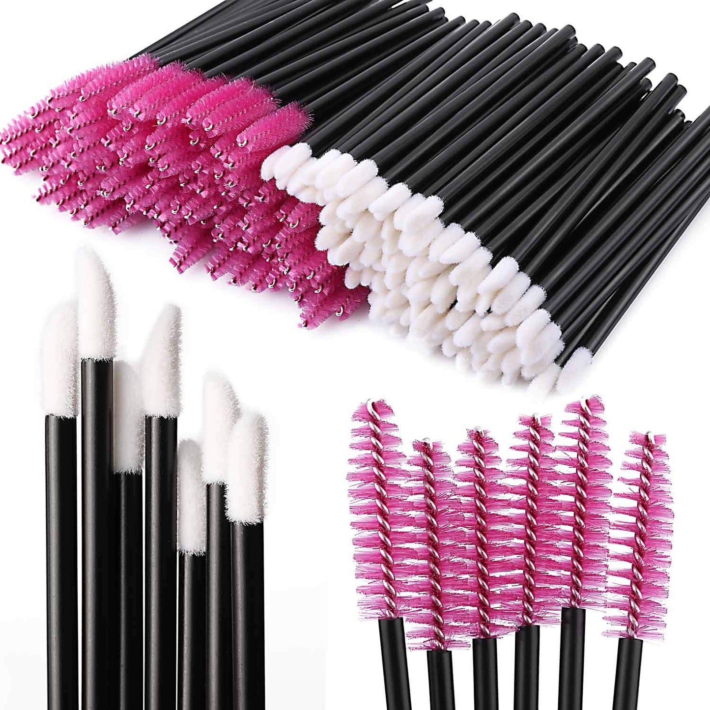 Tbestmax 200 Disposable Mascara Wand Spoolies and Lip Brushes, Lipstick Lipgloss Applicator for Eyebrow Eyelash Extension Makeup Kits Health & Beauty > Personal Care > Cosmetics > Cosmetic Tools > Makeup Tools Tbestmax Red 200 Pcs