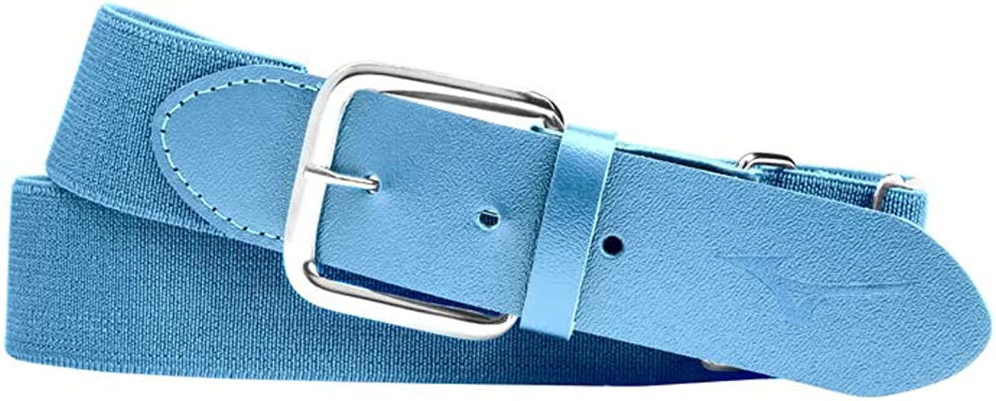 Mizuno Classic Elastic Baseball/Softball Belt | Youth and Adult Apparel & Accessories > Clothing Accessories > Belts Mizuno Light Blue Adult OSFM