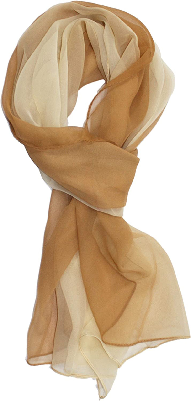Ted & Jack - Silk Ombre Lightweight Accent Scarf Apparel & Accessories > Clothing Accessories > Scarves & Shawls Ted and Jack Beiges