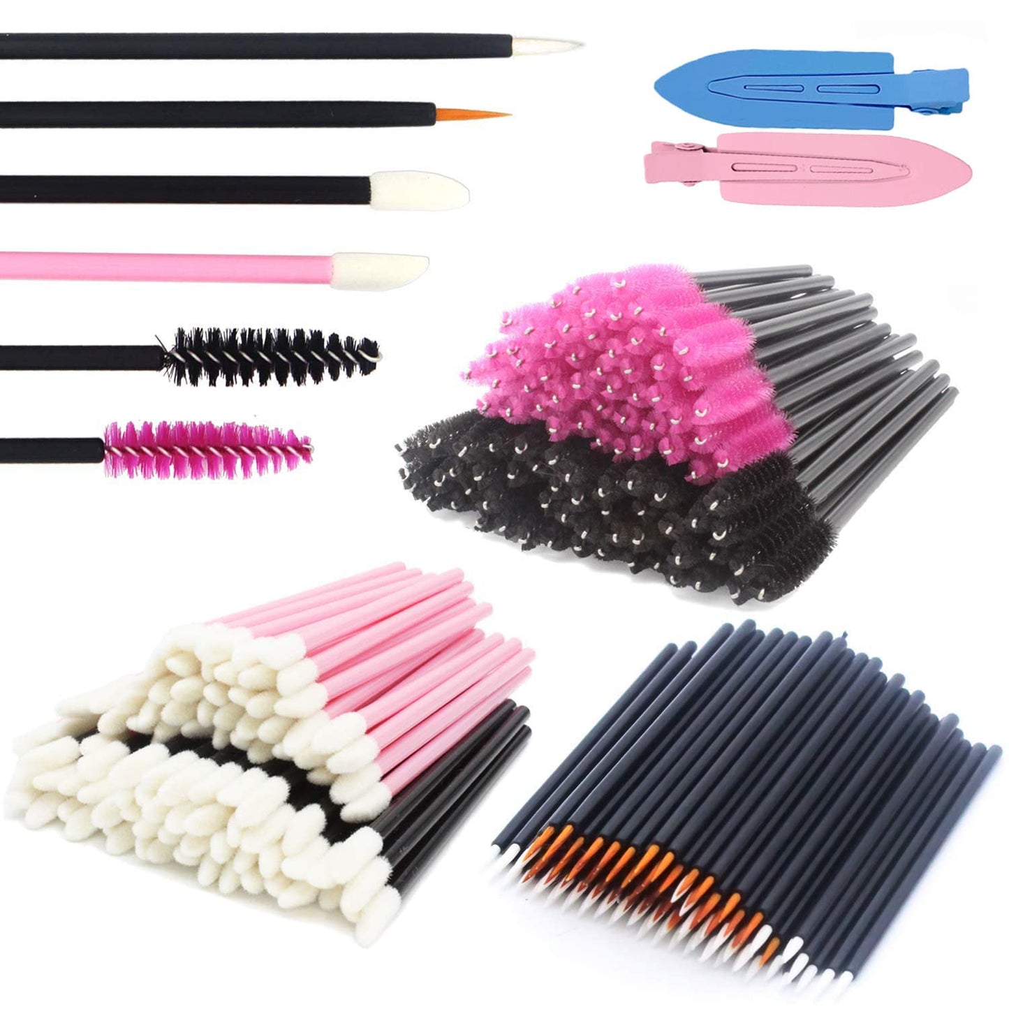 JIULORY 302PCS Disposable Makeup Applicators,Mascara Wands & Lipstick Applicators & Disposable Eyeliner Applicators & No Bend Random Color Hair Clips for Women,Makeup Applicators Tool Kits Health & Beauty > Personal Care > Cosmetics > Cosmetic Tools > Makeup Tools Jiulory