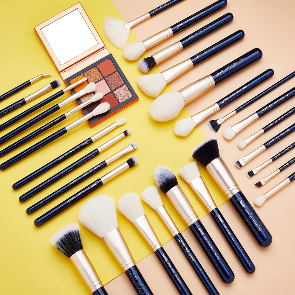 Jessup Brush Set Make up Brushes Powder Brush Face Lip Make-Up Brush Professional Beauty Brush Tools&Kits 30 Pcs Prussian Blue T470 Health & Beauty > Personal Care > Cosmetics > Cosmetic Tools > Makeup Tools Jessup