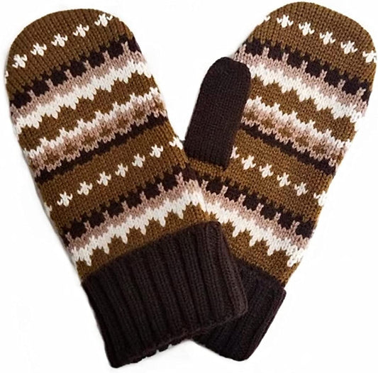 Bernie Sanders Inspired Knit Mittens Inauguration Day - Cozy Knit Gloves Crochet Winter Mittens - Bernie Costume Apparel & Accessories > Clothing Accessories > Gloves & Mittens Saltique Large