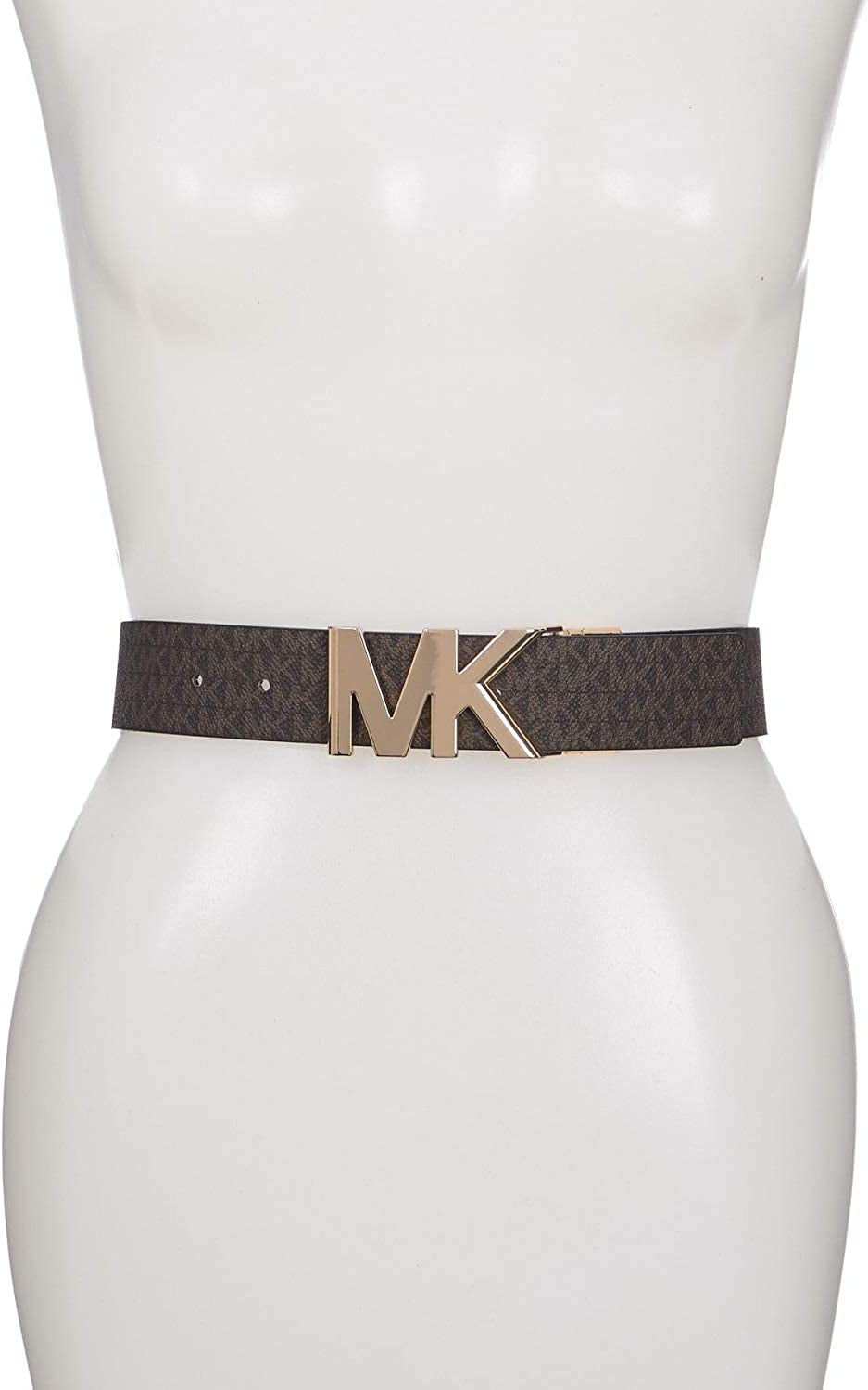 Michael Kors Womens Reversible MK Logo Belt Brown/Brown (S) Apparel & Accessories > Clothing Accessories > Belts Michael Kors