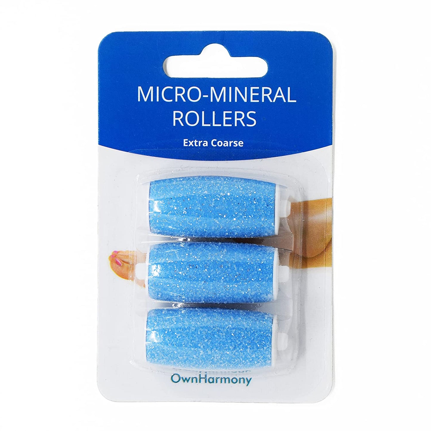 Own Harmony Extra Coarse 3 Refill Rollers Best Fit for Electric Callus Remover CR900 for Men - Pedicure File Tools Foot Care - Replacement Refills 3 Pack Health & Beauty > Personal Care > Foot Care Own Harmony Blue - Extra Coarse