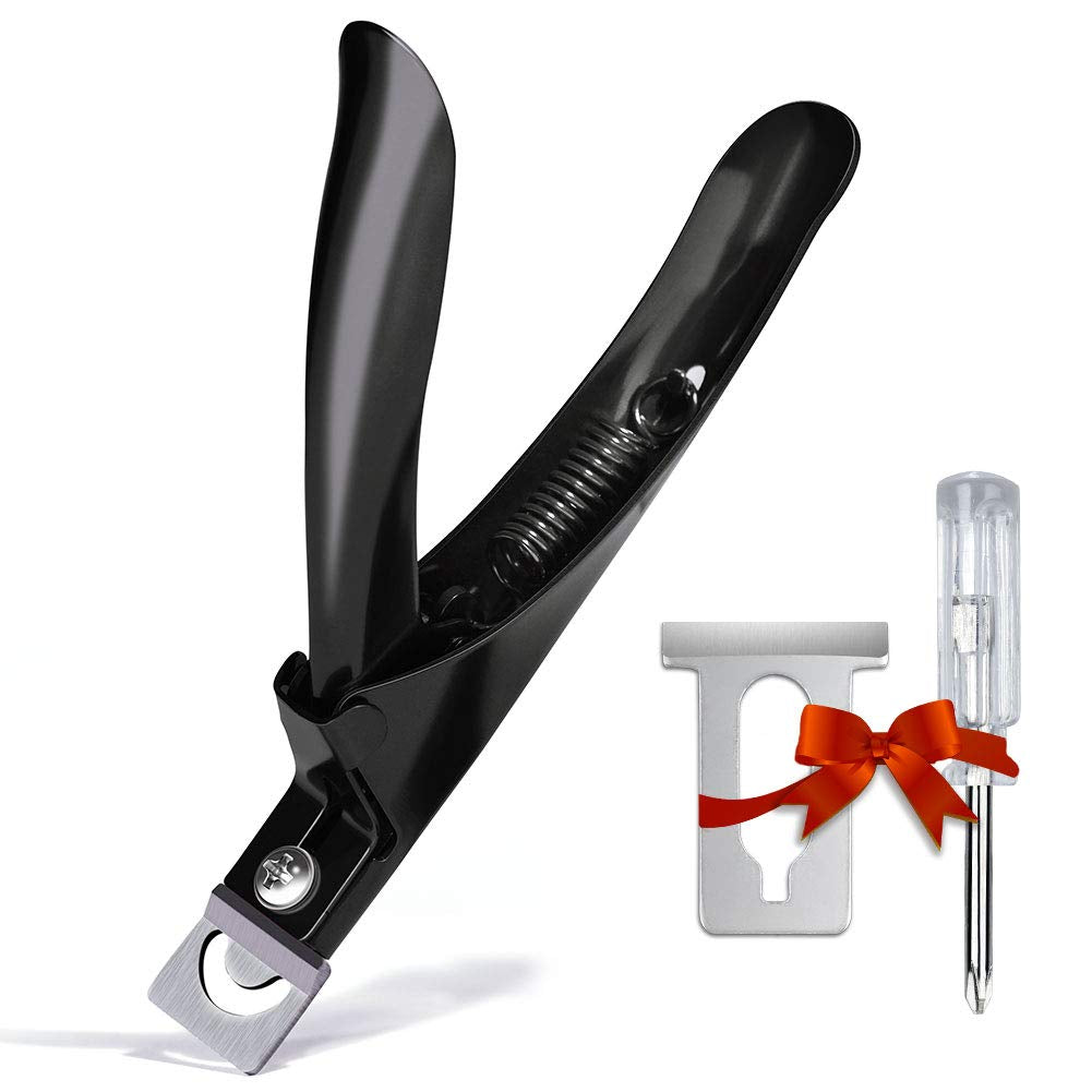 Elegant Violet Red Premium Adjustable Stainless Steel Artificial Acrylic Fake False Nail Tip Clipper Cutter Trimmer Manicure Pedicure Sharp Blade Clip Tool for Salon Home Nail Art Beauty Design DIY Health & Beauty > Personal Care > Cosmetics > Cosmetic Tools > Nail Tools GADGETS ENTREPOT Metal Black
