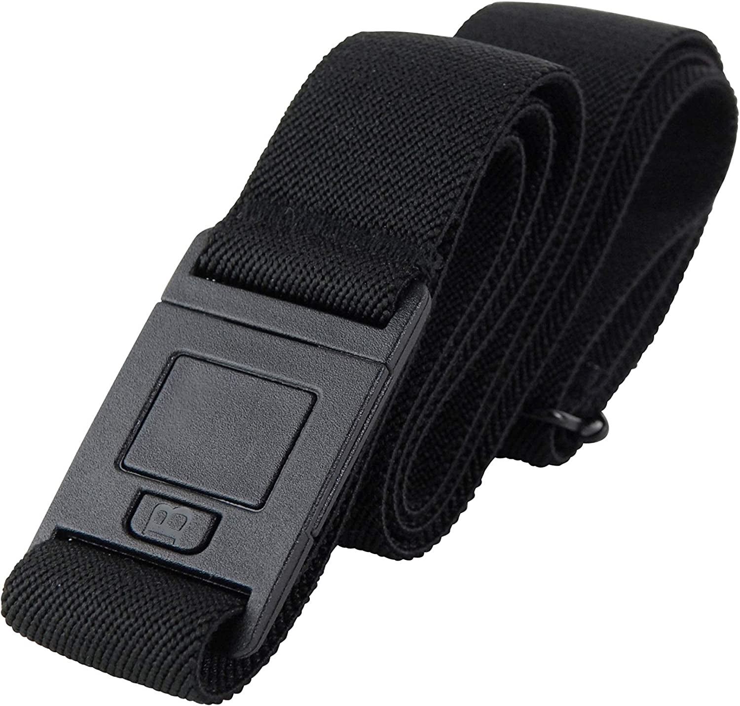 Beltaway-The Square Adjustable No Show Flat Buckle Belt Comfortably Holds Your Pants Up Apparel & Accessories > Clothing Accessories > Belt Buckles BELTAWAY Black One Size (0-14)