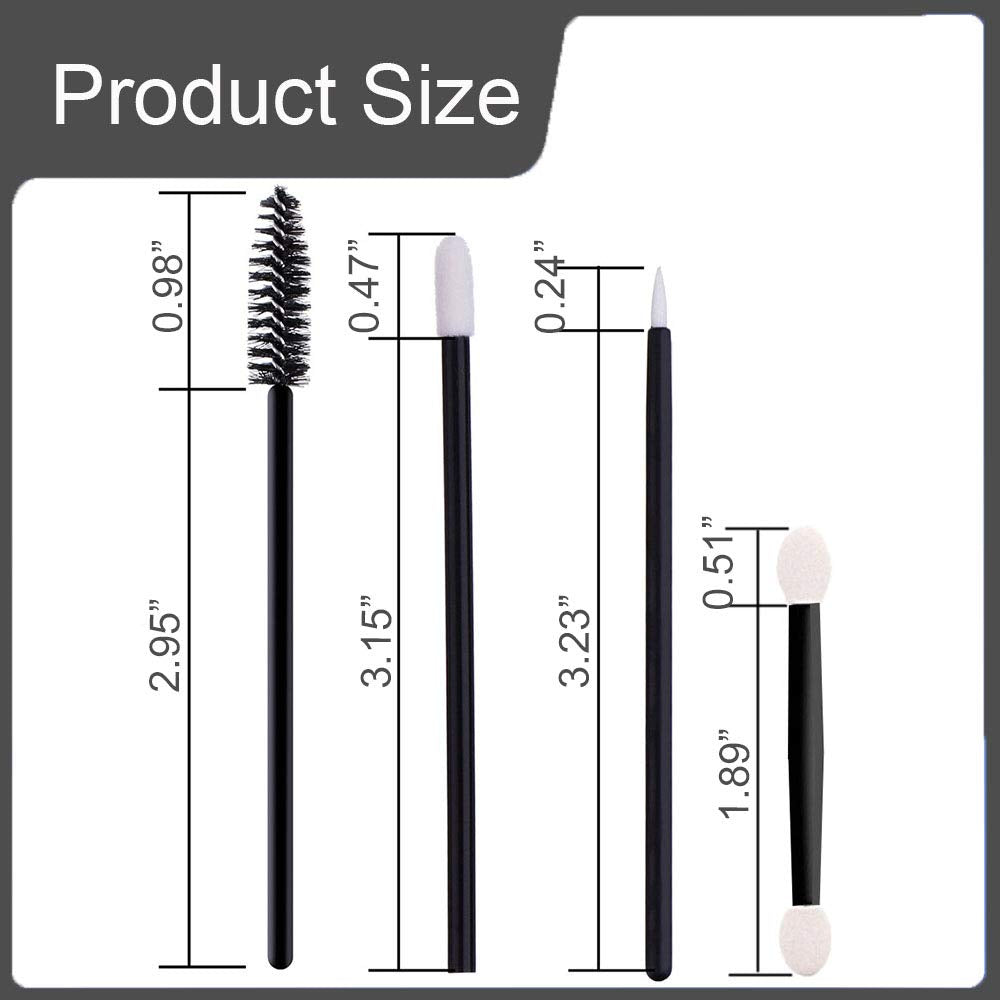 Bearals Disposable Makeup Applicators, Disposable Makeup Wands, Mascara Wands, Eyeliner Brushes, Lipstick Applicators, Eyeshadow Brushes, 200 Pcs Makeup Tool Kits Health & Beauty > Personal Care > Cosmetics > Cosmetic Tools > Makeup Tools B BEARALS