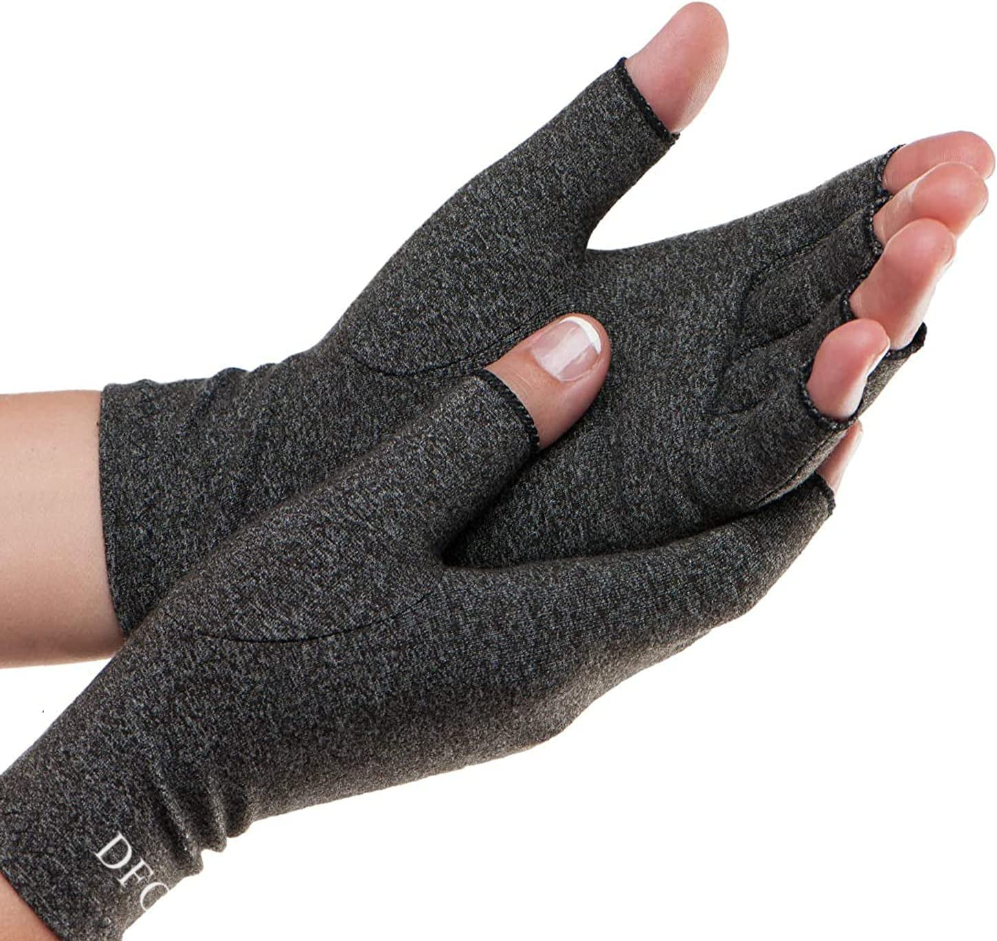 Dr. Frederick'S Original Arthritis Gloves for Women & Men - Compression Gloves for Arthritis Pain Relief - Small Apparel & Accessories > Clothing Accessories > Gloves & Mittens Frederick Medical Supply Gray Large (1 Pair)