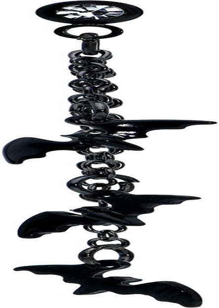 Body Candy 16G Womens Black Plated Steel Bats Chain Dangle Cartilage Earring Helix Tragus Jewelry 1/4" Apparel & Accessories > Jewelry > Body Jewelry Body Candy