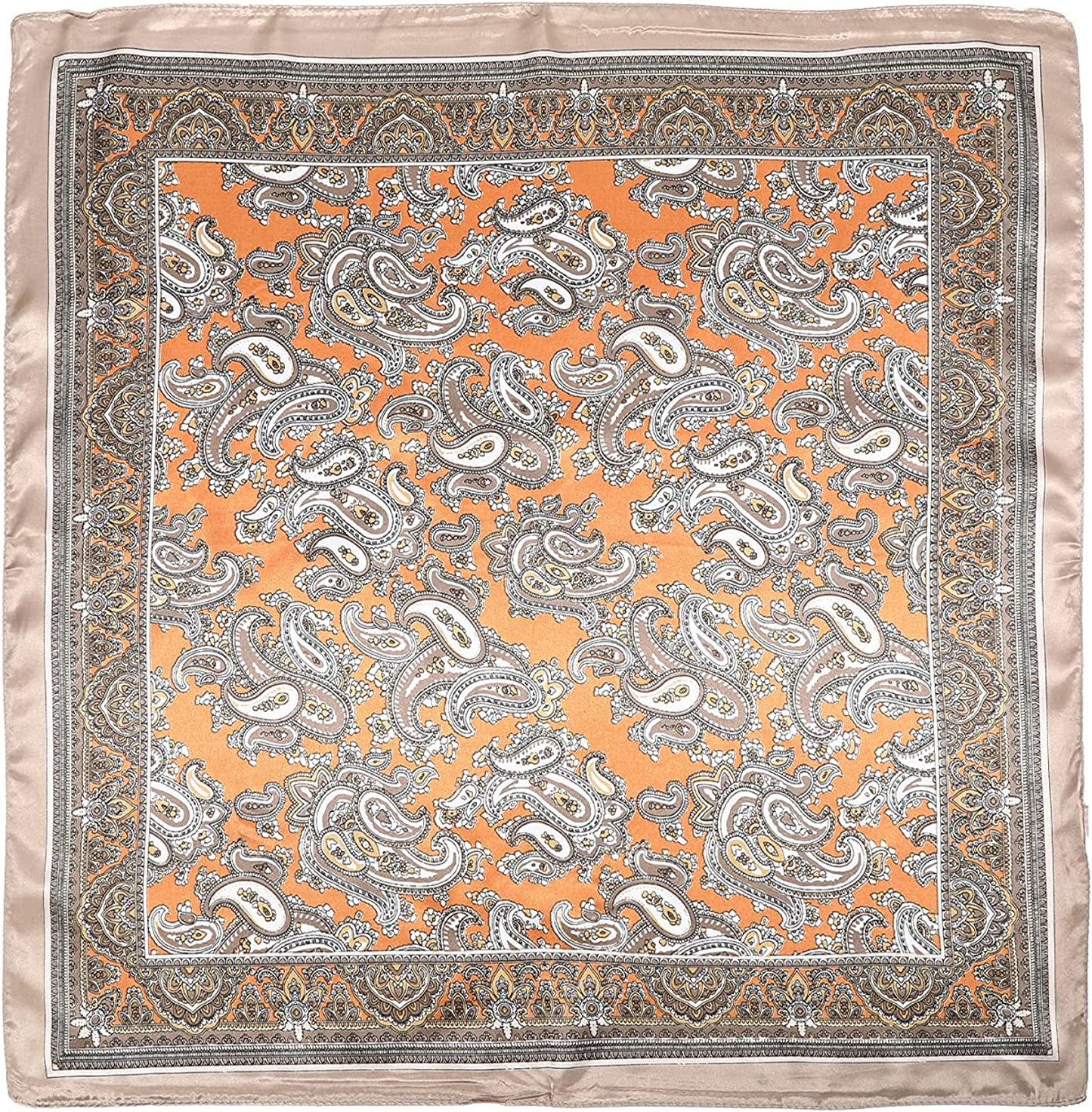 HAIMEIKANG Satin Head Scarves Square Silk Feeling Hair Scarf 4 PCS 23.6 Inches Headscarf for Women Silk Hair Bandanas Apparel & Accessories > Clothing Accessories > Bandanas & Headties HAIMEIKANG