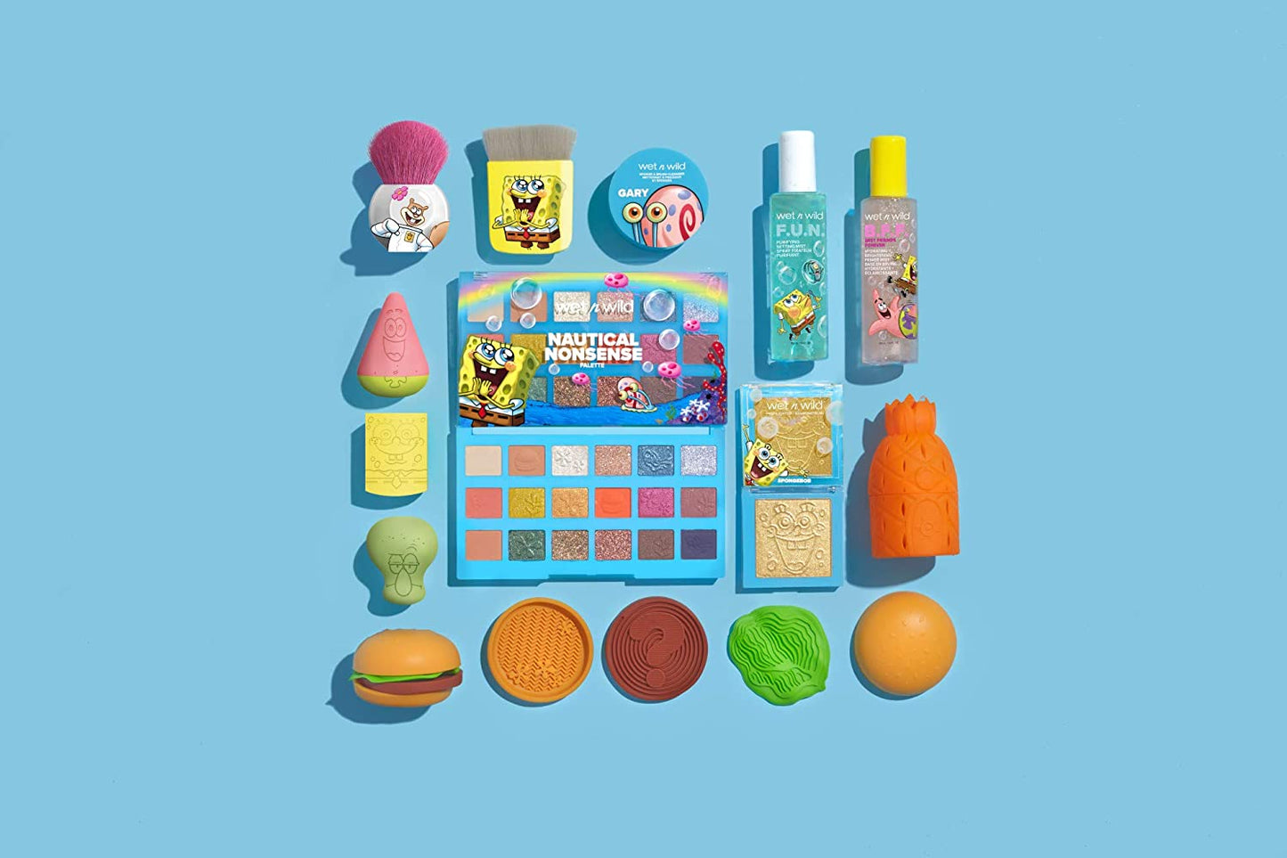Wet N Wild Soap Suds Sponge + Brush Cleanser Bob Squarepants Makeup Tools Brush Cleaner Solution, Gary the Snail, 1.05 Ounce (1114234) Health & Beauty > Personal Care > Cosmetics > Cosmetic Tools > Makeup Tools wet n wild