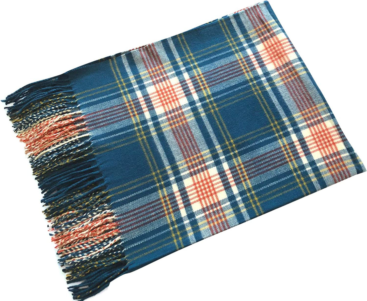 Women Oversized Scottish Clan Tartan Plaid Cashmere Feel Shawl Wrap Winter Scarf Apparel & Accessories > Clothing Accessories > Scarves & Shawls NY GOLDEN FASHION