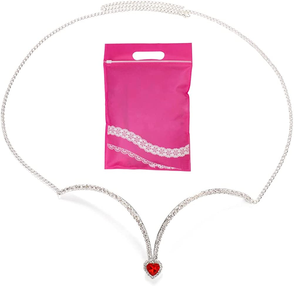 Rhinestone Chest Bracket Bra Chain Body Jewelry Accessories Silver Bikini Crystal Chest Harness Bra Underwear Rave Party Apparel & Accessories > Jewelry > Body Jewelry Generic