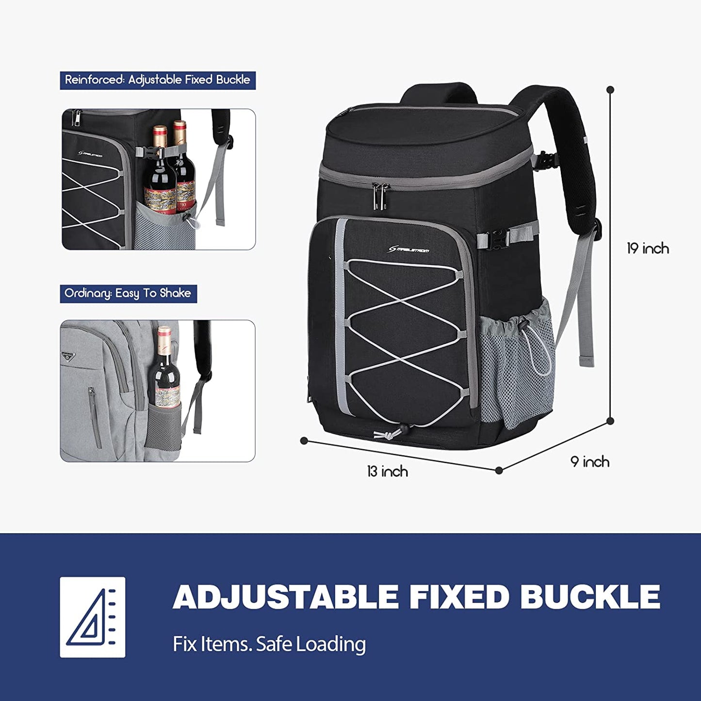 Maelstrom Cooler Backpack,35 Can Backpack Cooler Leakproof,Insulated Soft Cooler Bag,Camping Cooler,Beach Cooler,Ice Chest Backpack,Lightweight Travel Cooler Lunch Backpack for Hiking,Shopping Apparel & Accessories > Jewelry > Bracelets Maelstrom