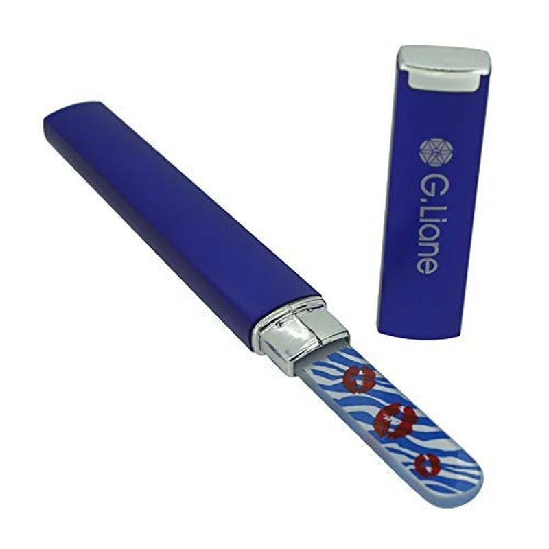 Crystal Nail File with Austria Crystals – G.Liane Professional Nail File in Case Manicure Pedicure Kit for Natural Nails Acrylic Nails Gels Nails Manicure Tools for Home and Salon (Red Bubble) Health & Beauty > Personal Care > Cosmetics > Cosmetic Tools > Nail Tools G.Liane Blue