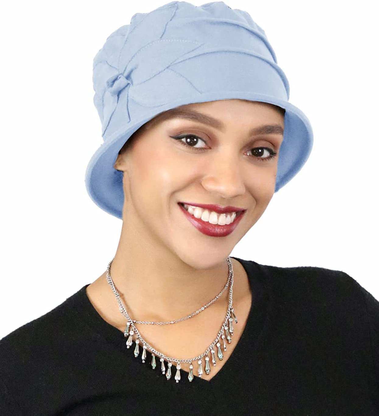 Hats Scarves & More Womens Hat Chemo Headwear Cancer Hat 50+ UPF Sun Protection Summer Seattle Chic Apparel & Accessories > Clothing Accessories > Headwear Hats Scarves & More Light Blue