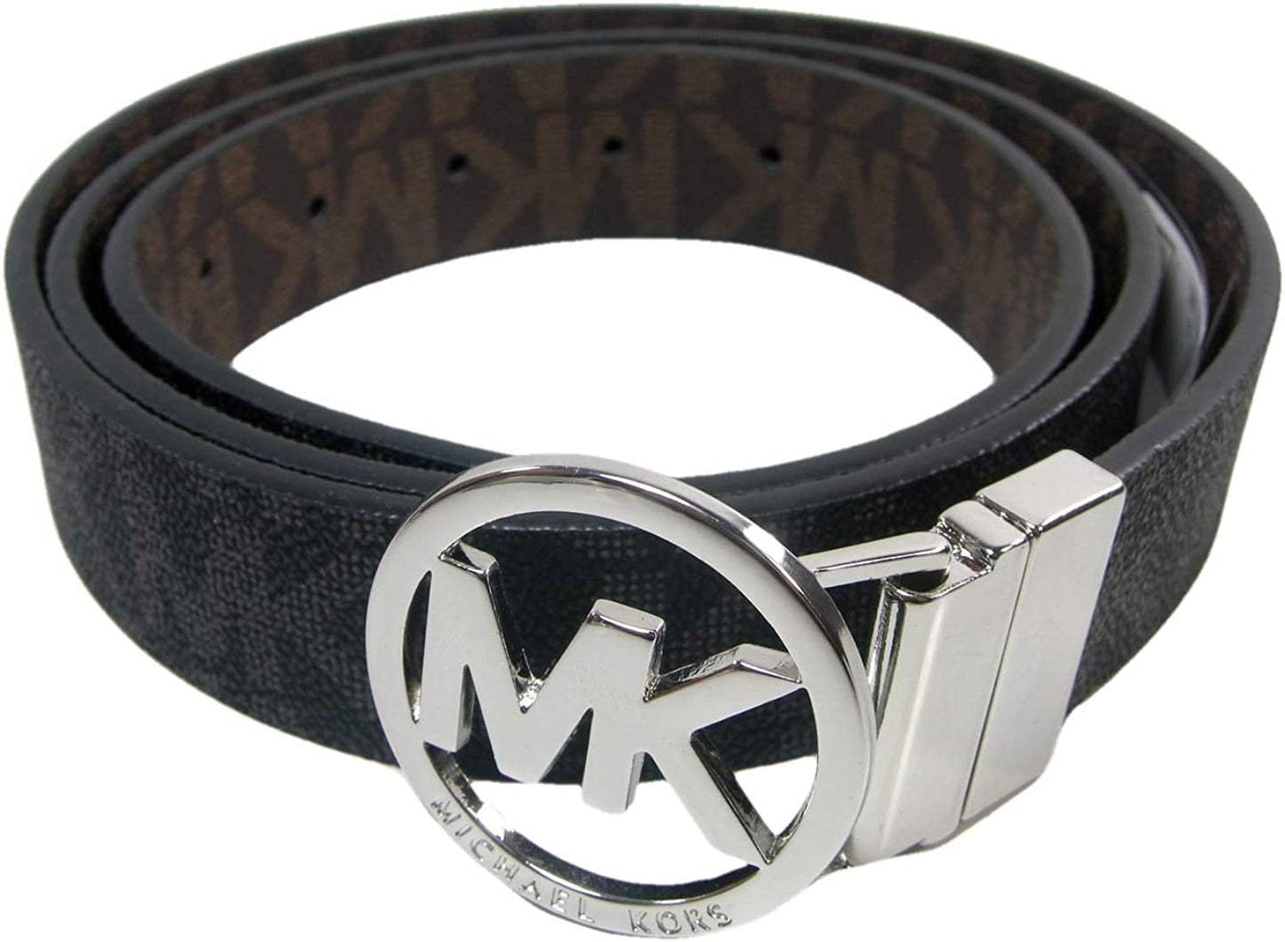 New Michael Kors MK Logo Belt Reversible Black Brown XXL 41 to 45" Waist Apparel & Accessories > Clothing Accessories > Belts Michael Kors