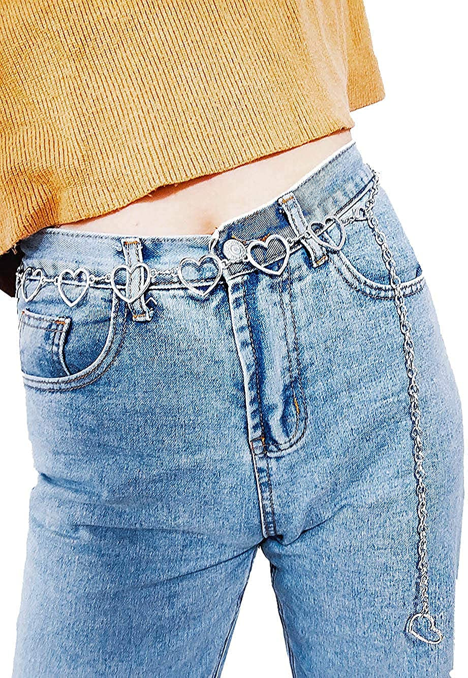 Eyraevor Women Long Tassel Waist Chain Belt Multilayer Body Belly Chain for Dress Apparel & Accessories > Jewelry > Body Jewelry Eyraevor