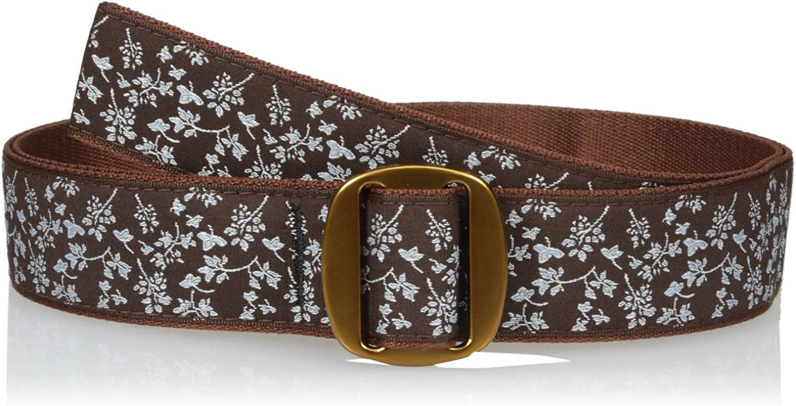 Bison Designs Women'S Manzo Belt with Anodized Aluminum Buckle Apparel & Accessories > Clothing Accessories > Belts Bison Designs LLC Blue Bells Medium/38-Inch