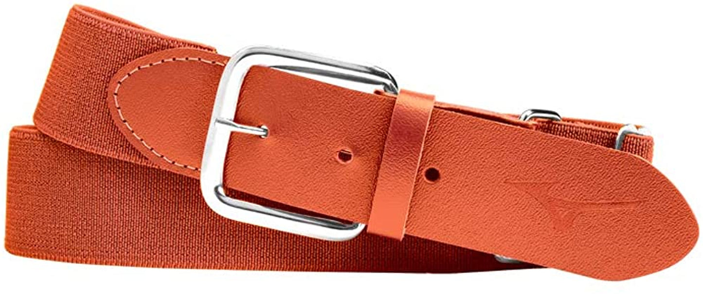 Mizuno Classic Elastic Baseball/Softball Belt | Youth and Adult Apparel & Accessories > Clothing Accessories > Belts Mizuno Orange Youth OSFM