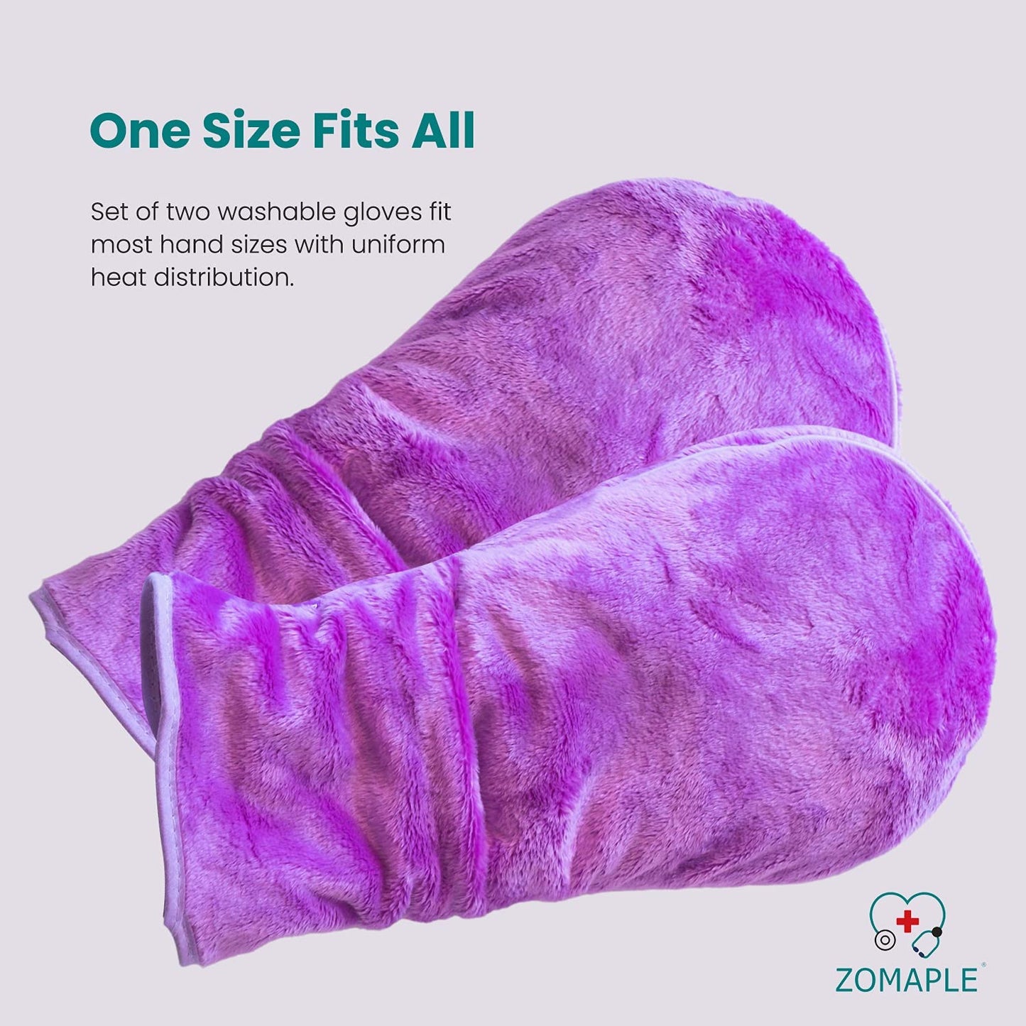 Microwavable Mittens and Heated Gloves for Arthritis Hands – Hand Warmers for Arthritis Using Moist Heat Therapy – Pain Relief for Raynaud'S, Stiff Fingers & Carpal Tunnel (Lavender) Apparel & Accessories > Clothing Accessories > Gloves & Mittens Zomaple