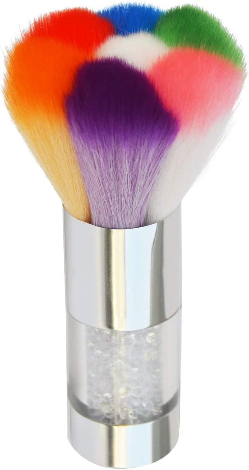 Nail Art Dust Remover Brush Anself Nail Cleaner for Acrylic Gel UV Nail Powder Brush Rhinestones Makeup Foundation Brush Tool - Gold Health & Beauty > Personal Care > Cosmetics > Cosmetic Tools > Nail Tools bouti1583 Silver