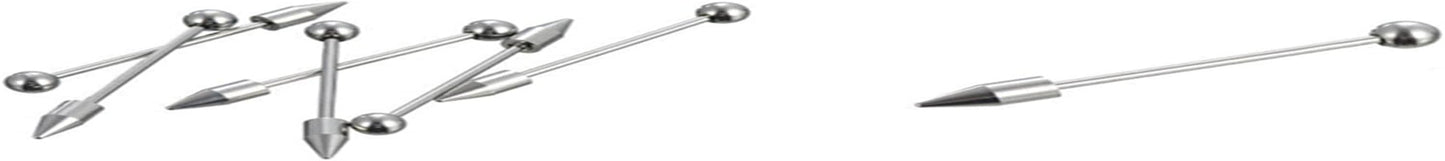 DEFLERS Body Piercing Jewelry Kit Titanium Steel Nose Rings Lip Tongue Tragus Cartilage Rings Hoop Studs Different Styles Apparel & Accessories > Jewelry > Rings Generic