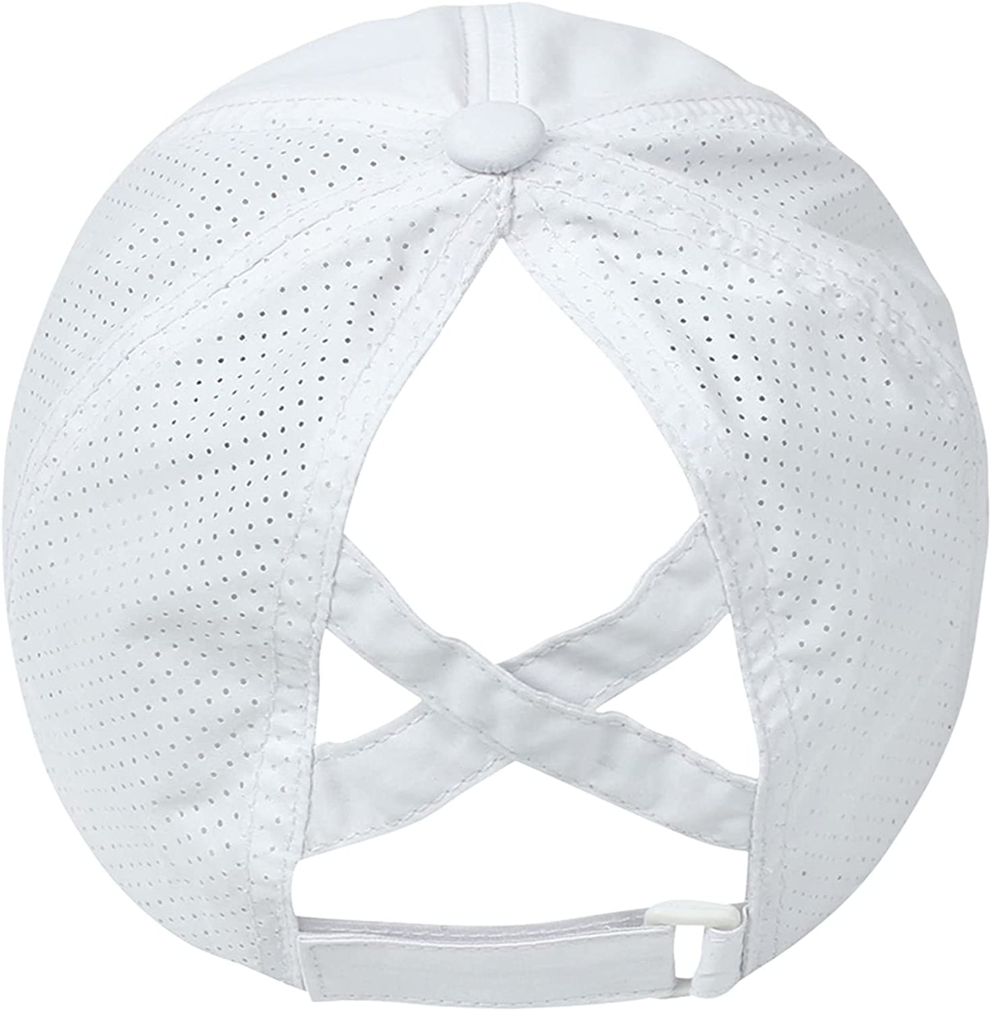 Muryobao 2 Packs Womens Criss Cross Ponytail Baseball Cap High Messy Bun Ponycap Quick Drying Mesh Outdoor Sports Travel Hat Apparel & Accessories > Clothing Accessories > Hats Muryobao