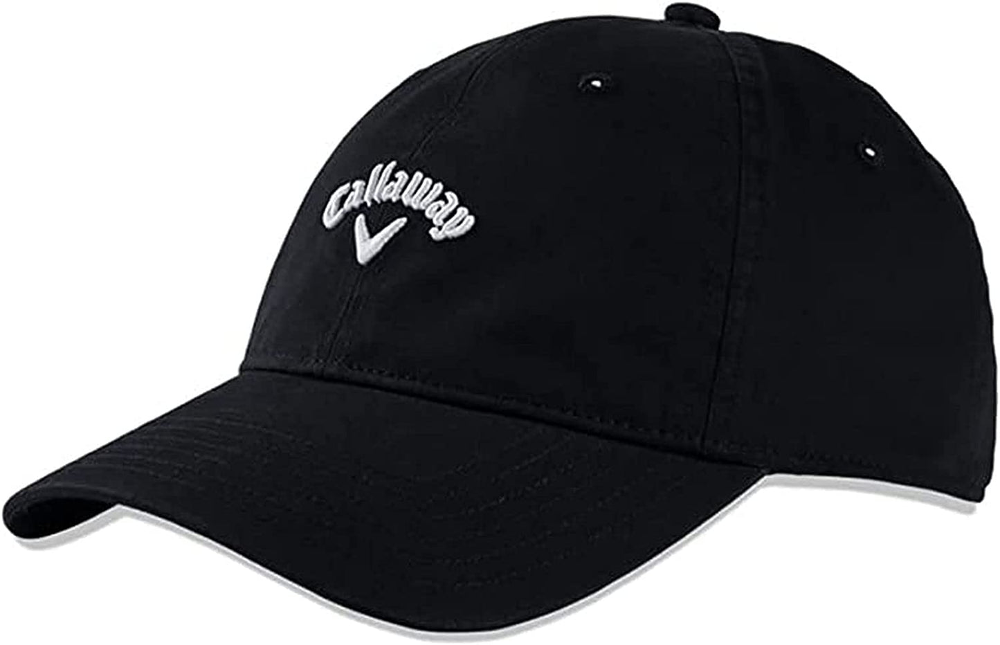 Callaway Golf 2022 Heritage Twill Adjustable Hat Apparel & Accessories > Clothing Accessories > Hats Callaway Black/White One Size