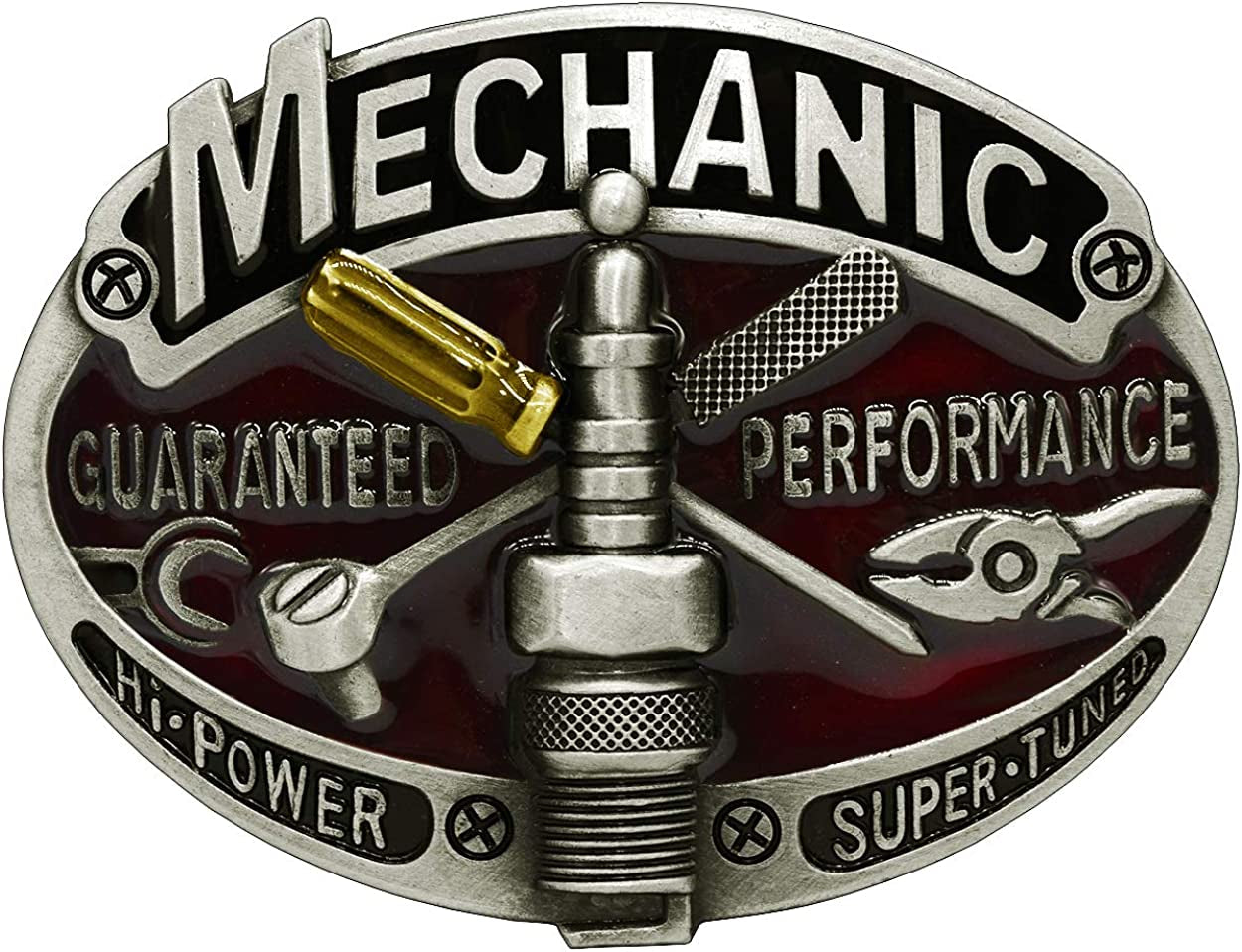 Belt Buckle Professional Worker Style Performance Accessories Apparel & Accessories > Clothing Accessories > Belt Buckles Moranse Mechanic Guaranteen