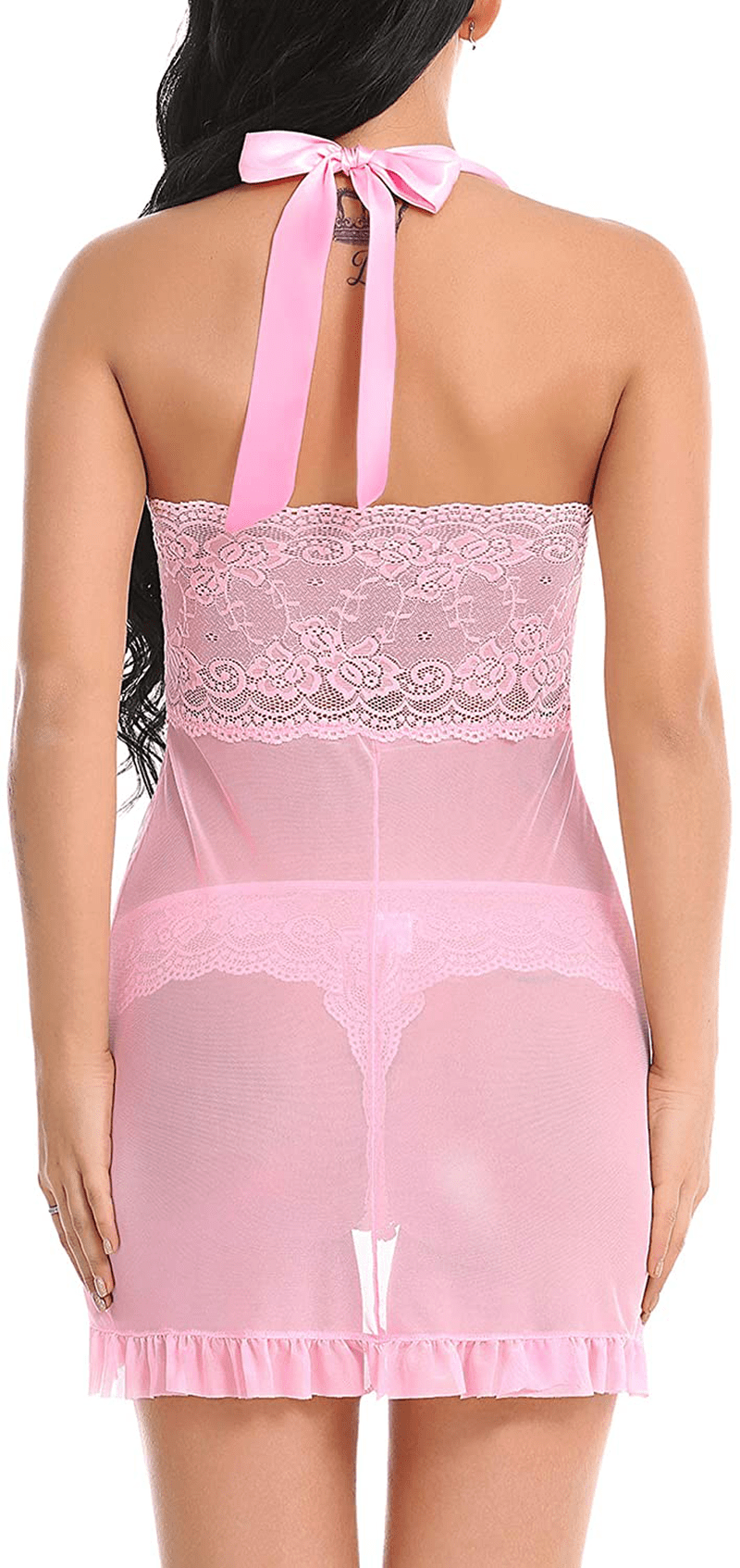 Ababoon Women Lingerie Nightwear Sexy Babydoll Lace Chemise Apparel & Accessories > Clothing > Underwear & Socks > Lingerie Kylie Max