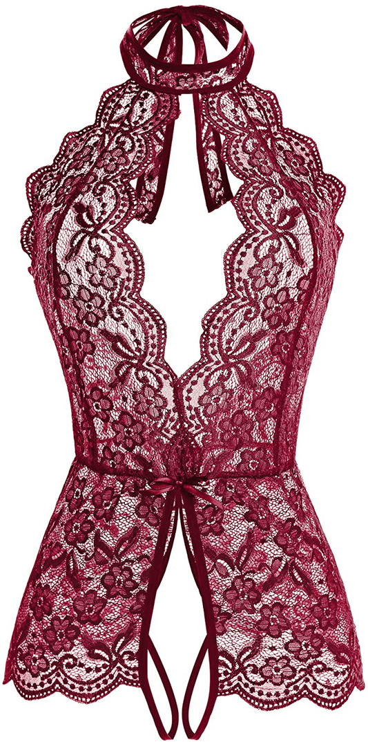 Ababoon Women One Piece Lingerie Lace Sexy Baby Dolls Teddy Sleepwear Apparel & Accessories > Clothing > Underwear & Socks > Lingerie Kylie Max