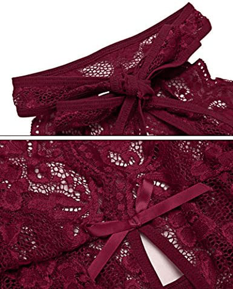 Ababoon Women One Piece Lingerie Lace Sexy Baby Dolls Teddy Sleepwear Apparel & Accessories > Clothing > Underwear & Socks > Lingerie Kylie Max